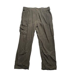 UB‎ Tech Mens Cargo Pants Olive Green Elastic Waist Relaxed Fit Size 40x30